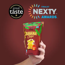 Load image into Gallery viewer, Hickory BBQ Flavored Banana Chips (Pack of 6).