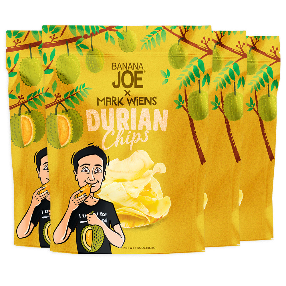 Mark Wiens Durian Chips, 4Pack. Banana Joe Chips