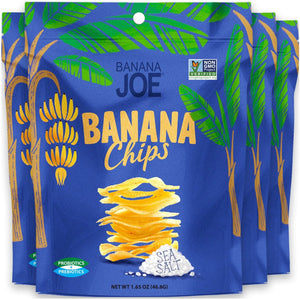 Sea Salt Flavored Banana Chips (Pack of 6)
