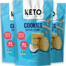 Load image into Gallery viewer, Keto Cookies, Buttery Coconut (Pack of 3).
