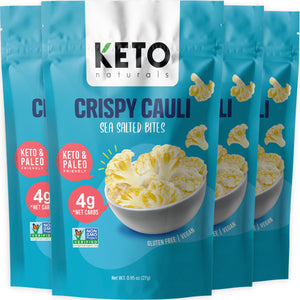 Keto Cauli Chips, Sea Salt (Pack of 4).