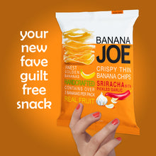 Load image into Gallery viewer, Banana Joe Sriracha Flavored Banana Chips, 5-Pack.
